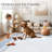 Modern Machine Washable Rug Bordered Design Non-Slip Low Pile Rubber Backing Area Rug for Living Room Bedroom Kitchen Dining Room-421405154