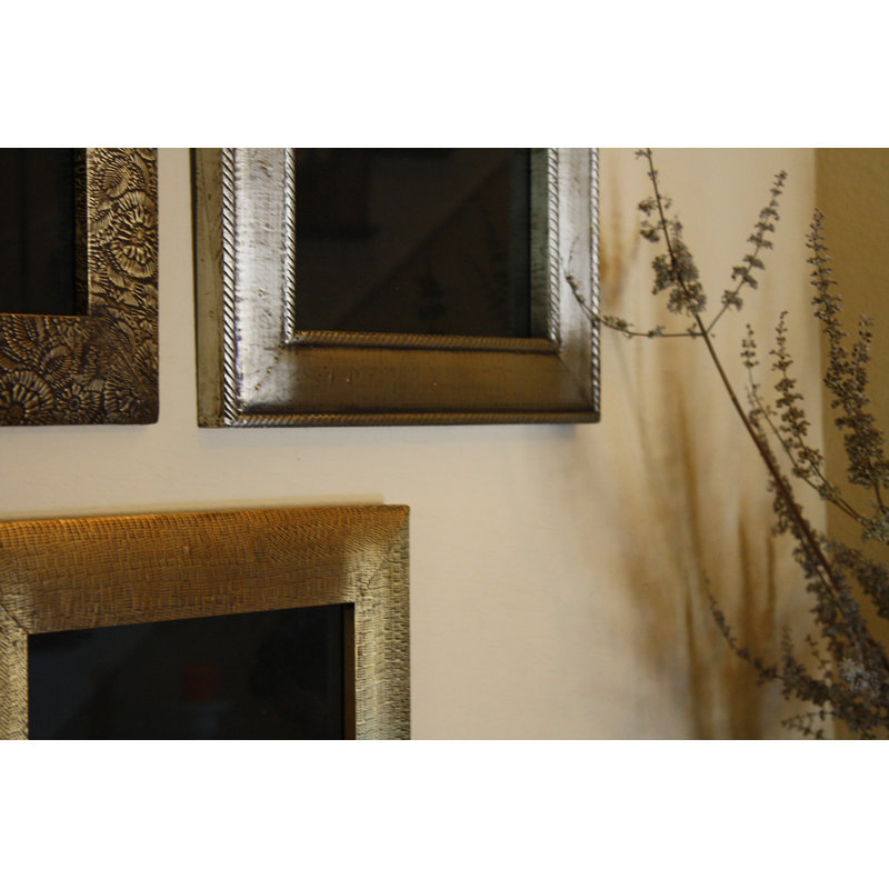 Rickman Brass Metal Embossed Picture Frame - Set of 3