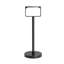 Matte Black Toilet Roll Holder Free standing, 58 x 20 x 20 cm