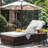 Outopee Wicker Patio Chaise Lounge with Cushion-1554721955