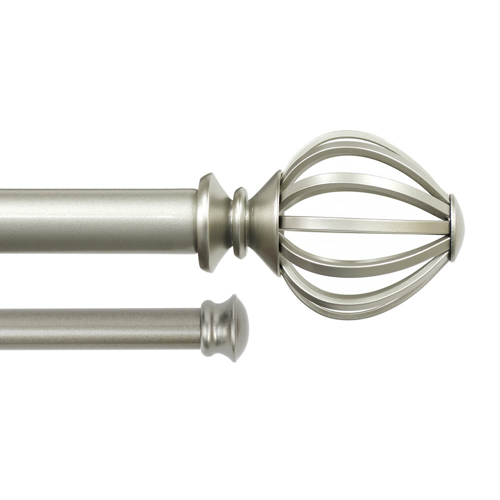 Opas Adjustable 1" Double Curtain Rod Winston Porter 