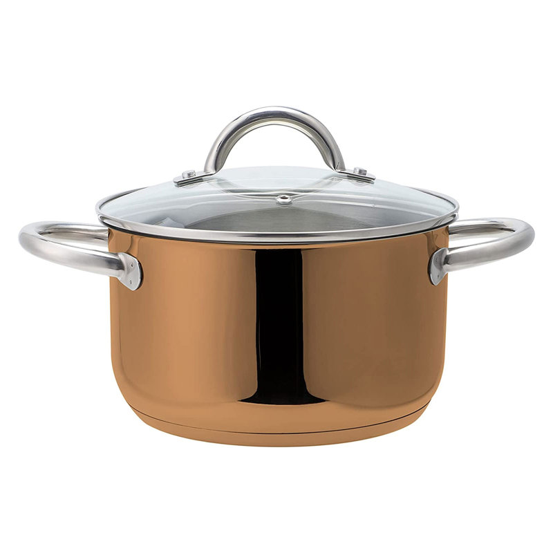 Echtwerk Pot Set with Lid, Copper