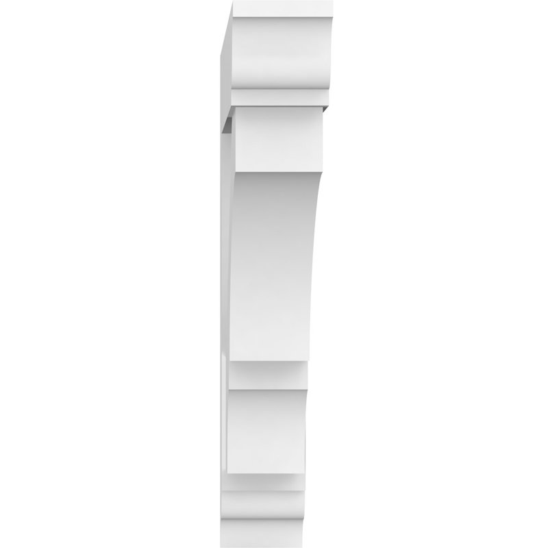 Support standard en PVC de qualité architecturale avec extrémités traditionnelles Balboa, H 30 po x l 5 po x P 30 po
