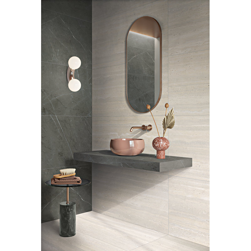 24" x 48" Porcelain Singular Wall & Floor Tile