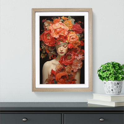 Floral Art Modern Art - Framed Print