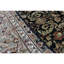 Tapis noir et brun de haute qualité noué à la main