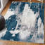 Tapis bleu marine / blanc Marusya-1305468449
