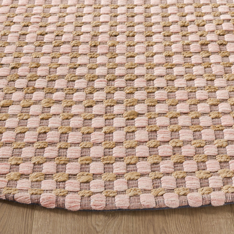 Martha Stewart 9529 Hand Tufted 40% Jute; 40% Wool; 20% Cotton Geometric Rug, Round 6'