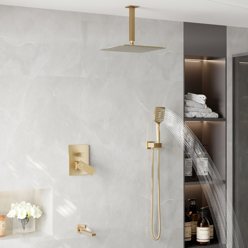 All-In-One Kit with Rough in-Valve, Gold