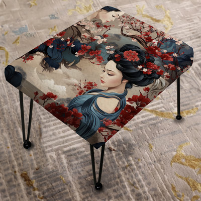 Geisha Grace - Oriental Rectangle Ottoman