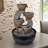 Indoor Tabletop Fountain Waterfall Fountain With LED Light Indoor Water Feature Desktop Fountain With Automatic Pump For Home And Office Decor