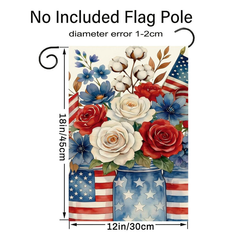 Drapeau décoratif à motif d'étoile rose 30 x 18 po Mason