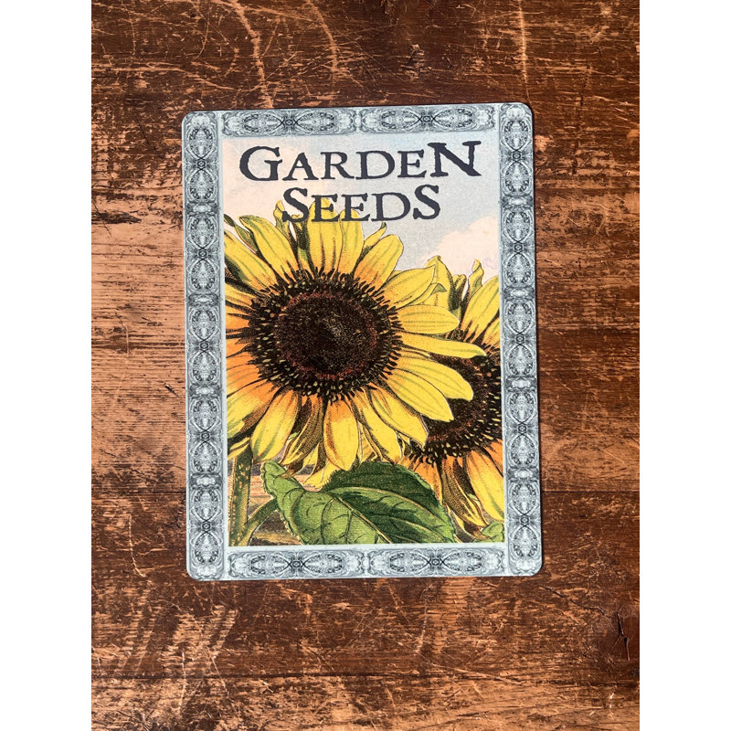 Plants & Flowers Wall Decor on Metal, 20cm H x 15cm W