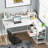 Reversible L -Shaped Computer Desk with Monitor Stand-301469163