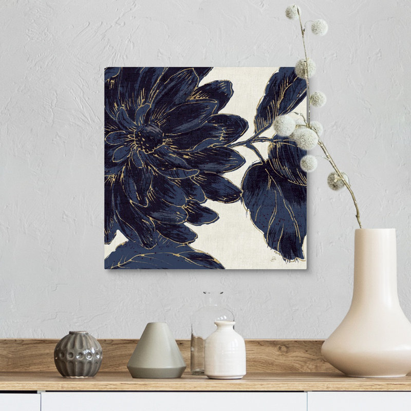 «Indigo Garden I», reproduction d'impression, H 12 po x l 12 po x P 1,5 po, Toile