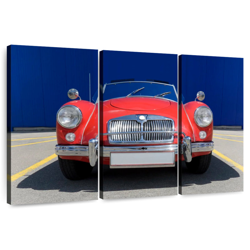 Mehar Antique Convertible Car, 24" H x 38" W