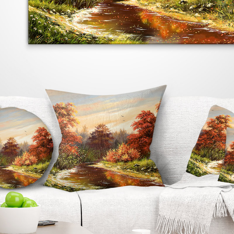 Landscape Throw Pillow, 18" x 18", Square