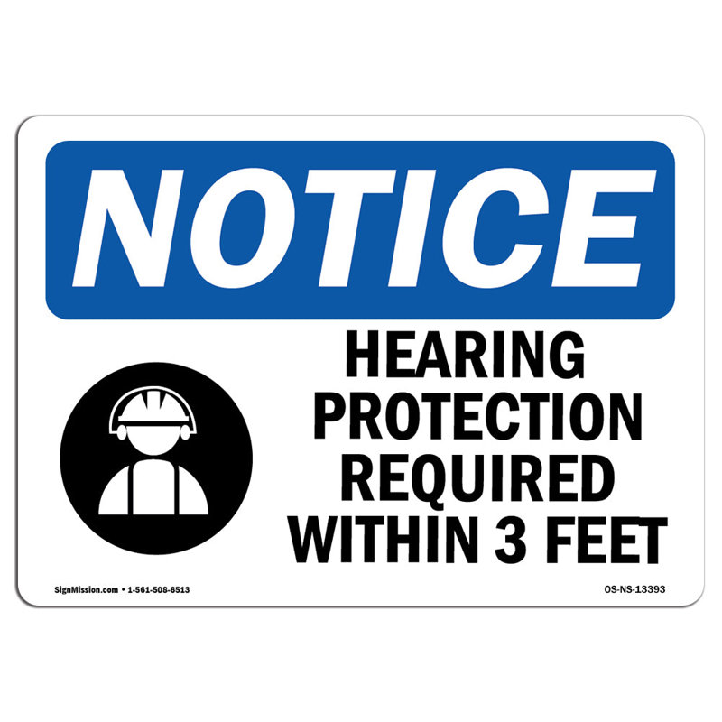 Hearing Protection Required Sign