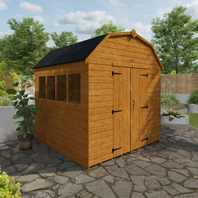Tiger 8 ft. W x 10 ft. D Solid Wood Shiplap Barn Garden Shed