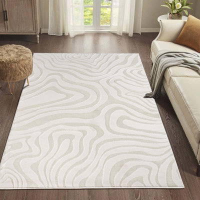Tapis de luxe à motif abstrait