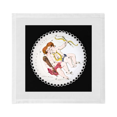 Serviettes de table en satin de coton Zodiac Gemini