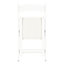 Chaises pliantes de 4 - Coussin beige en bois massif et tablette blanche pour partout 4 pièces en bois massif, rembourrage confortable, beige / blanc-1787142244-1787142245