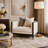  Belmont Place Matching Tuxedo Accent Chair - Cream/Espresso