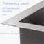 Évier de cuisine profond 23 po x 19 po x 10 po - Acier inoxydable, revêtement de condensation en acier 304 23 x 19 x 10, surface lisse et drain facile