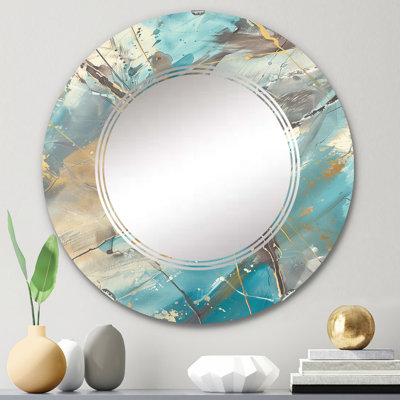 Turquoise Rock Face - miroir décoratif traditionnel