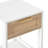 PE Rattan End Table with Drawer, Modern Nightstand, Side Table for Living Room, Bedroom-2012793653
