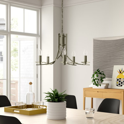 Pamelia 5 - Light Candle Style Chandelier