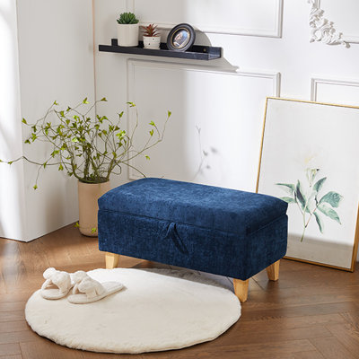 71cm Wide Rectangle Footstool Ottoman with Storage
