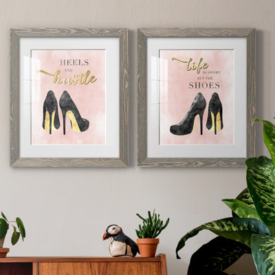 «Heels and Hustle», ensemble de 2 reproductions d'art textuel