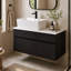  Meuble-lavabo flottant moderne avec lavabo en céramique, tiroir et armoire pour espaces compacts 31,5 po Abra-849185331-849185332