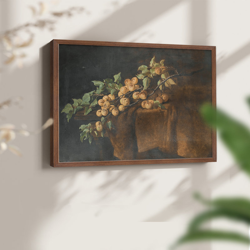 Motif floral rétro en C - réversible, H 22 po x l 28 po, Noyer