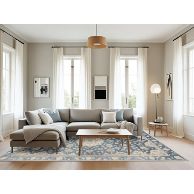 Tapis beige Tabriz lavable à la machine