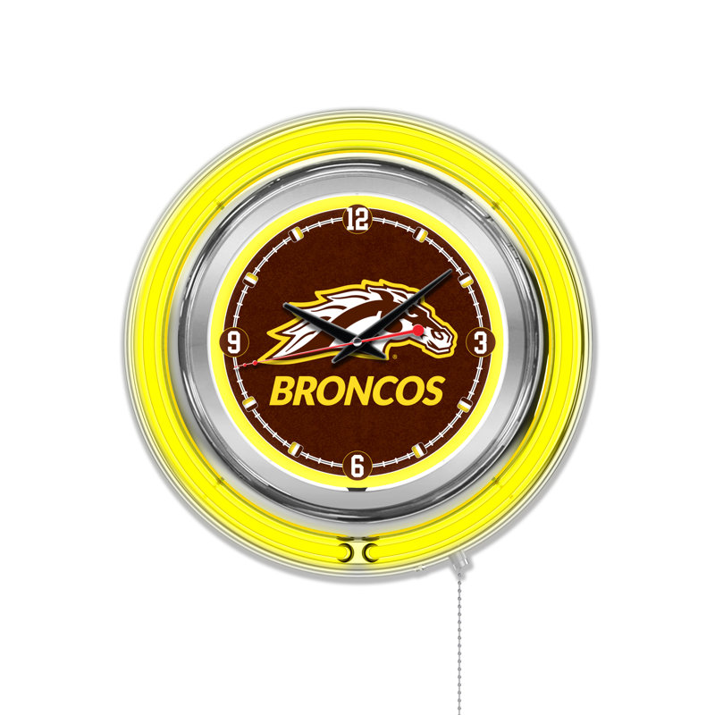 Horloge murale 15 po NCAA, Western Michigan