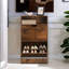 2 Drawer Shoe Storage Cabinet With Shelf Rustic