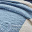 Courtepointe double / grand 7 pièces avec coussins décoratifs et taies décoratives européennes - bleu marine, motif à médaillon, bordure réversible de couleur unie, microfibre