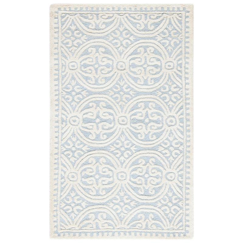 Sadik Hand Tufted Wool Geometric Rug, Rectangle 3' x 5'