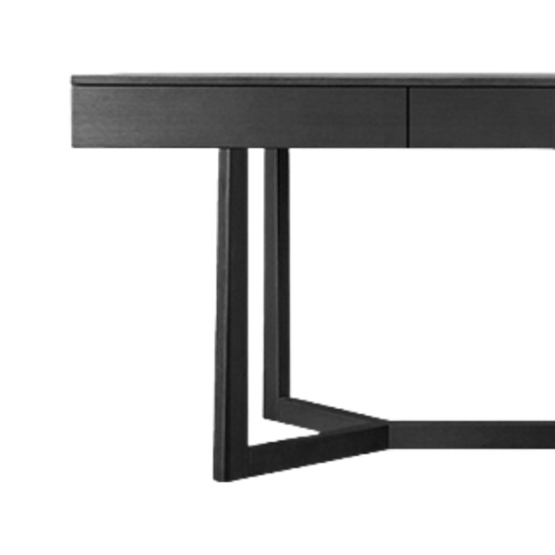 Bureau d'étude à domicile avec table d'ordinateur simple, H 29,53 po x l 55,12 po x P 25,59 po, Noir