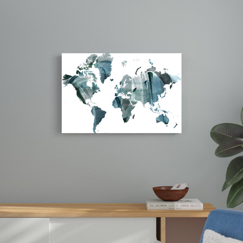 «World Wash» par Grace Popp - impression sur toile tendue, H 20 po x l 30 po