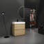 Meuble-lavabo 30 po avec lavabo simple - Armoire autoportante en chêne avec double tiroir encastré en bois d'ingénierie moderne-4086443-4086442