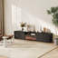Foyer autoportant en bois manufacturé noir-118401839-118401841