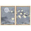 Pleine lune et fleurs, reproduction d'art encadrée, affiche, petit art mural-104788419-104788414