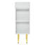Meuble-lavabo 21,6 po, armoire combinée, meuble de rangement pour salle de bain, lavabo simple en céramique, rangement à droite-1479636420