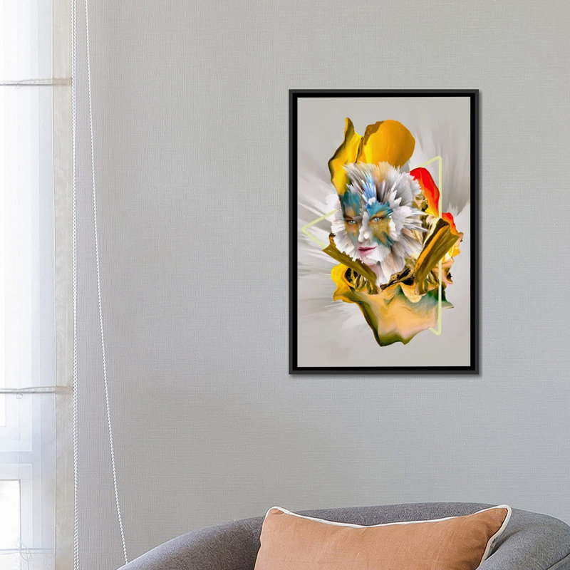 «Evolution», impression sur toile, H 26 po x l 18 po x P 1,5 po, Toile avec cadre noir, Pas de tapis