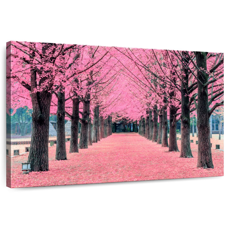 Fleurs de cerisier Harnek, H 34 po x l 51 po