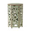 Ensemble de table d'appoint de patio avec plateau hexagonal et base en métal-116118837