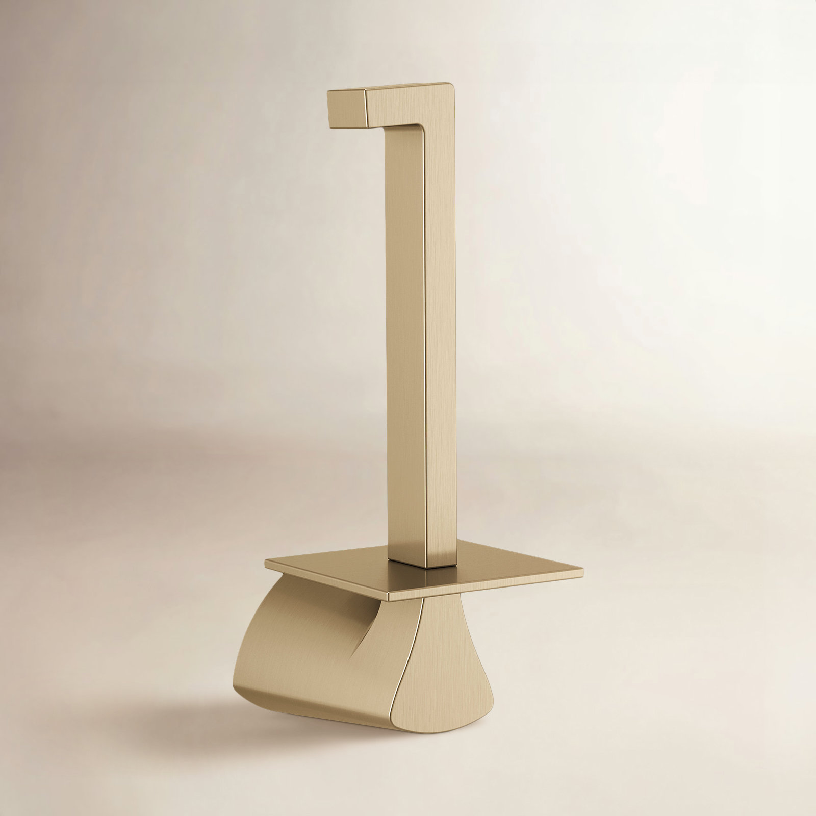 Zura Vertical Toilet Paper Holder, Champagne Bronze